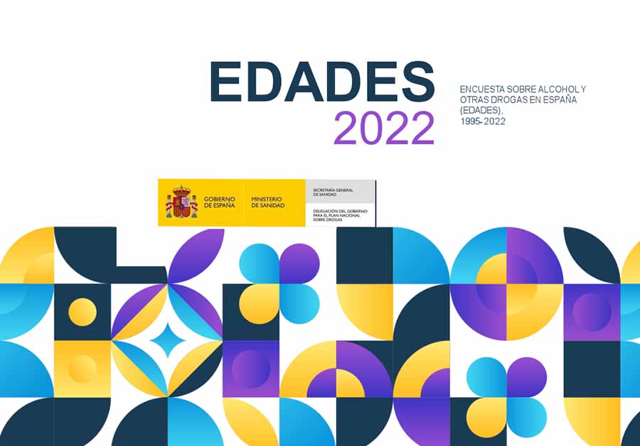 El Ministerio de Sanidad publica la encuesta EDADES 2022 sobre consumo de alcohol y otras drogas en España