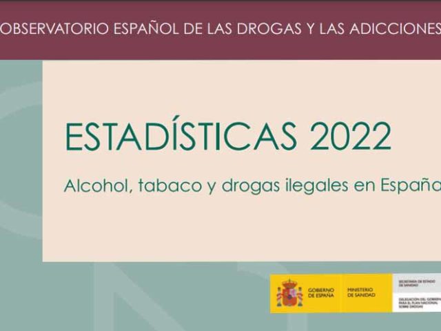 Alcohol, tabaco y drogas ilegales en España. Estadísticas 2022